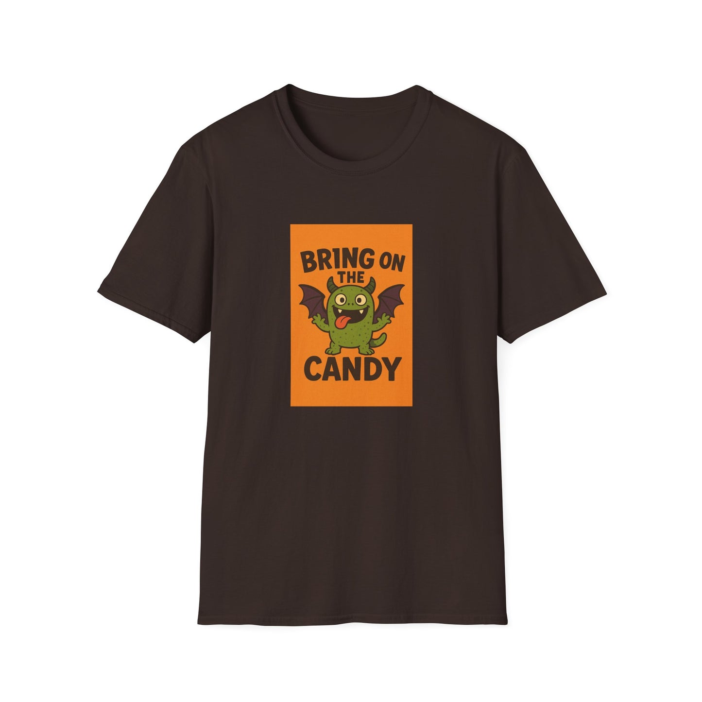 Halloween Fun Unisex T-Shirt - Bring on the Candy Monster, Spooky Vibes, Kid-Friendly Outfit, Costume Party Tee, Trick-or-Treat Gear