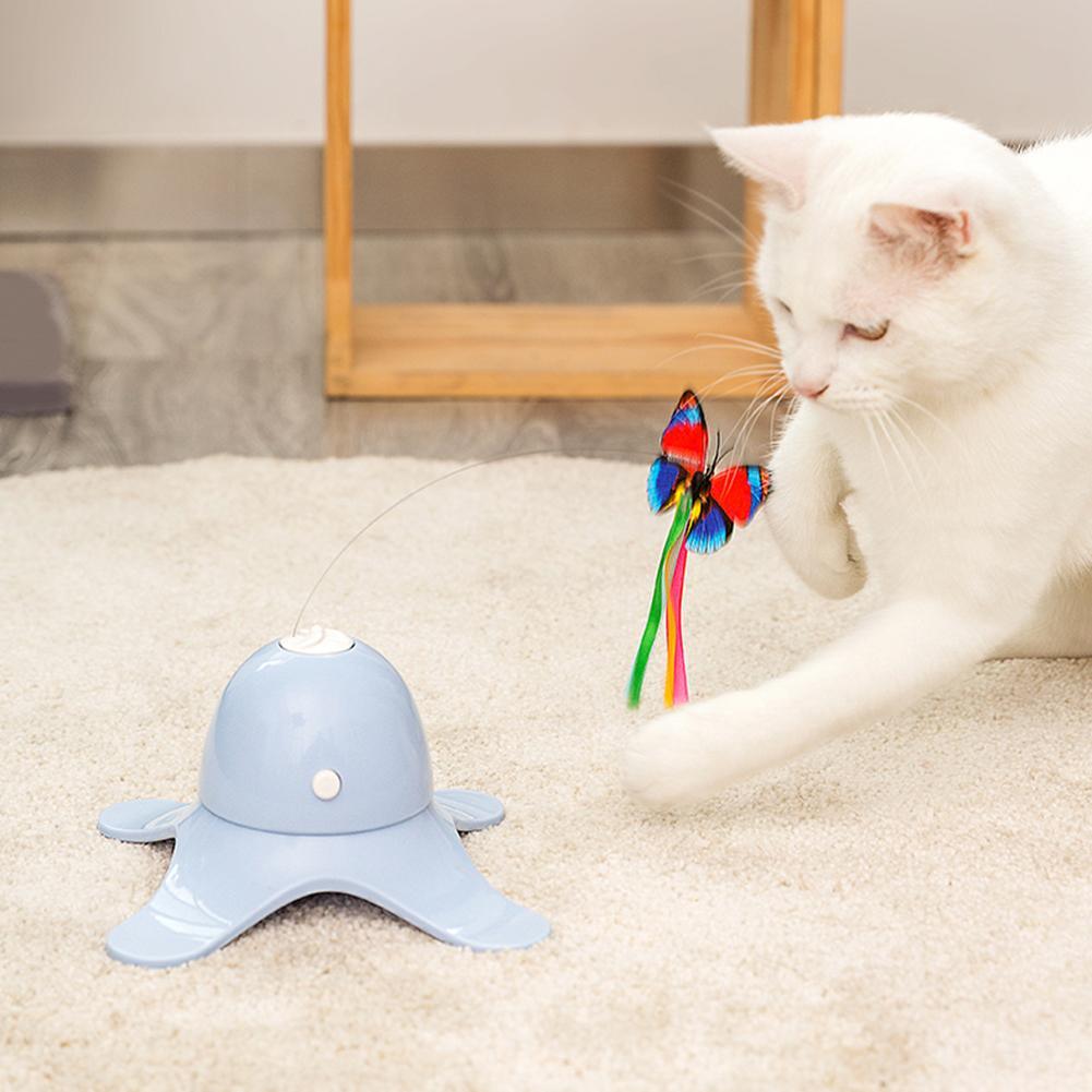 Electric Butterfly Interactive Cat Toy-4