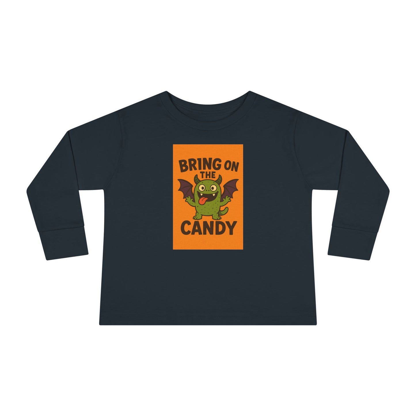 Halloween Toddler Long Sleeve Tee - 'Bring on the Candy' - Perfect for Trick-or-Treating, Fall Celebrations, Kids Halloween Shirt, [...]