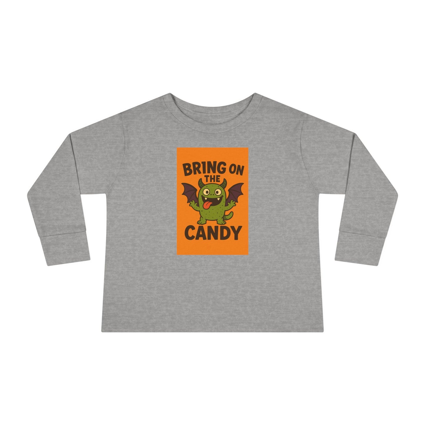 Halloween Toddler Long Sleeve Tee - 'Bring on the Candy' - Perfect for Trick-or-Treating, Fall Celebrations, Kids Halloween Shirt, [...]
