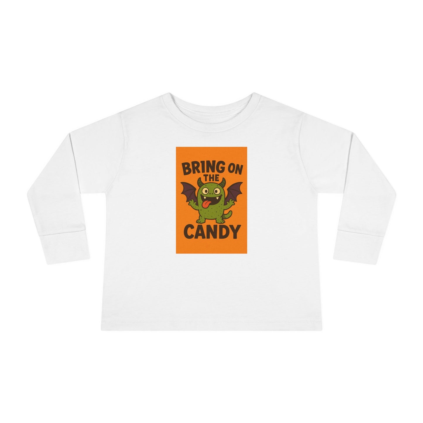 Halloween Toddler Long Sleeve Tee - 'Bring on the Candy' - Perfect for Trick-or-Treating, Fall Celebrations, Kids Halloween Shirt, [...]