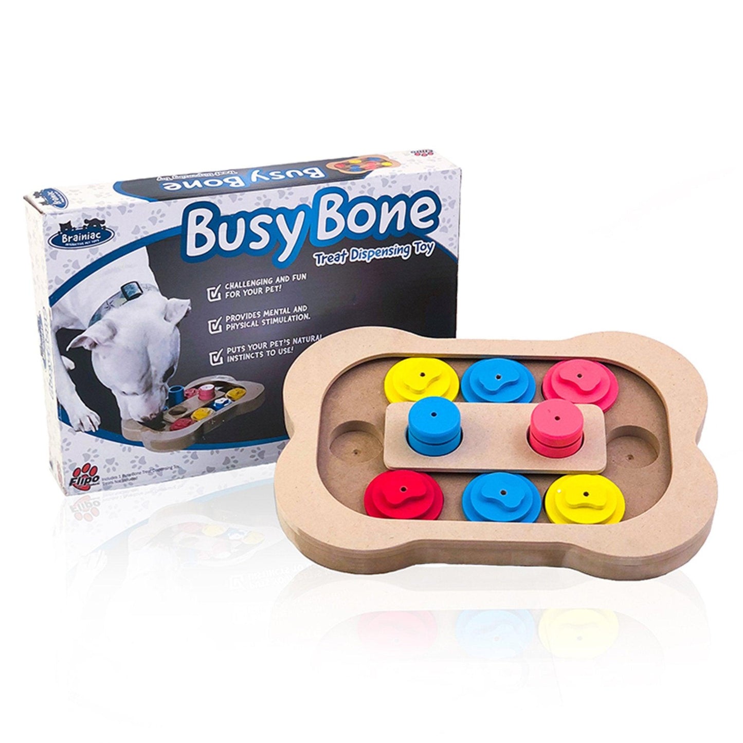Brainiac Bat-A-Ball Interactive Treat Discovery Toy-2